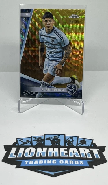 2024 Topps Chrome MLS Alan Pulido #193 Gold Wave Refractor /50