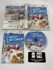 Wii - We Wish You A Merry Christmas Torn Artwork Nintendo Wii Complete #2913