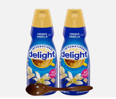 (3 pack) International Delight French Vanilla Coffee Creamer bottle , 3 Count
