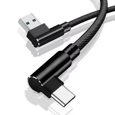 Winkelkabel Schnell Typ C USB-A USB 90° USB Ladekabel 1m 2m für Samsung Xiaomi