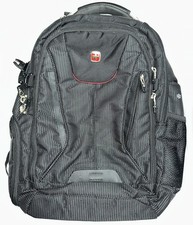 SwissGear Unisex-Adult 5358 USB ScanSmart Laptop Backpack, Large, Black Dot EUC