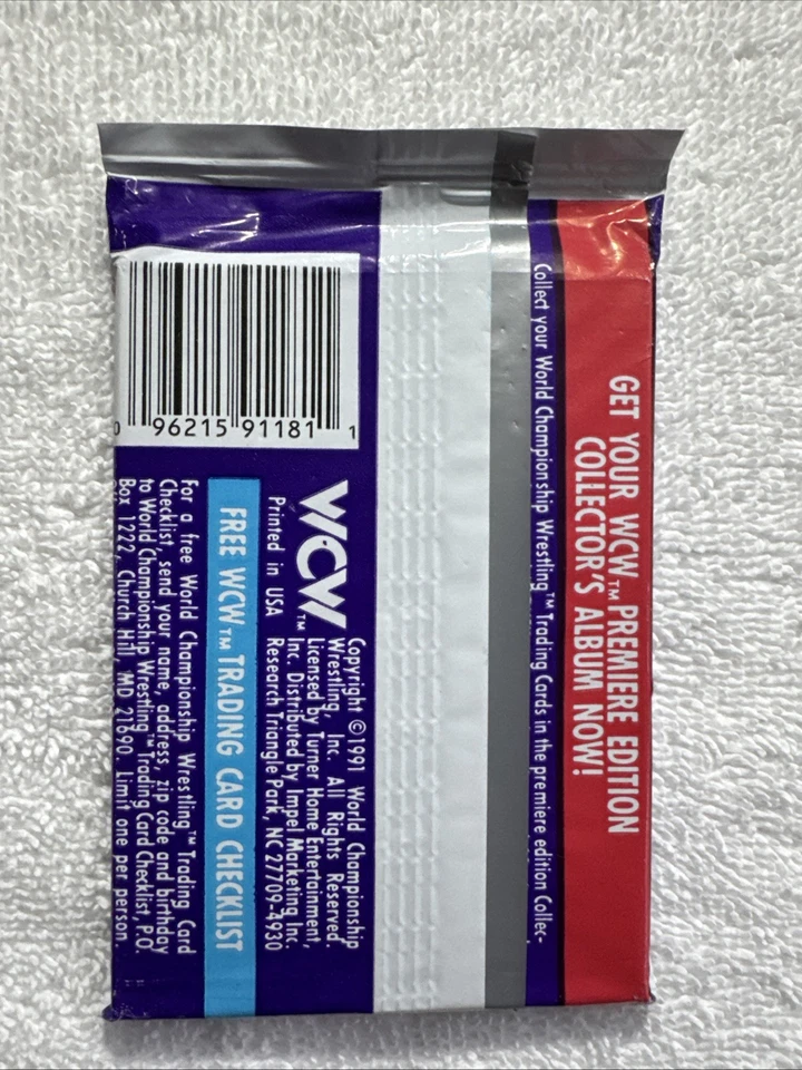 1991 WCW Wrestling Lot Of 18 Unopened Packs - Trading Cards New FREE SHIPPING - Image 3 of 3