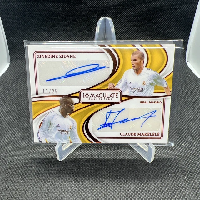 Zinedine Zidane & Claude Makelele 2024-25 Panini Immaculate Dual Auto 11/25 SP