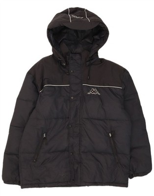 Kappa Herren Graphic Hooded Padded Jacket UK 42 XL Navy Blau Nylon GQ20