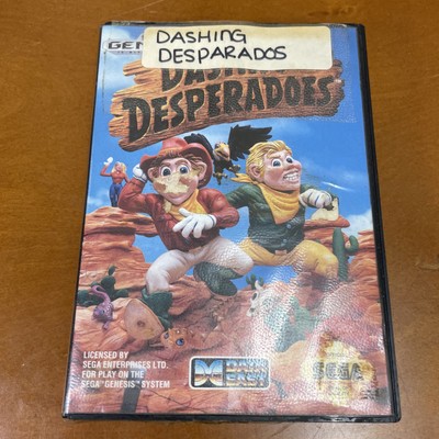 Dashin' Desperadoes (Sega Genesis, 1993) CIB W/ Manual Used Condition Tested