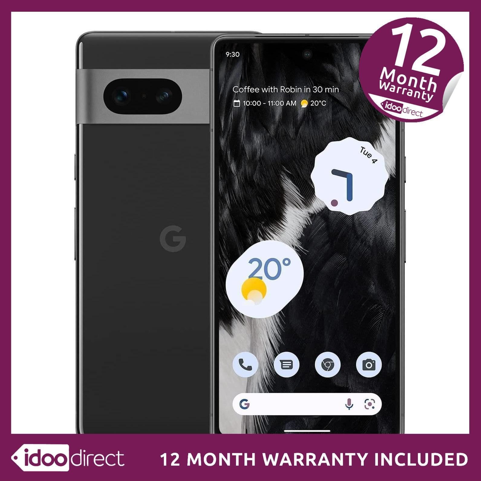 Google Pixel 7 GVU6C 256GB 50MP Smartphone Mobile Obsidian Unlocked GRADE C>