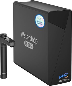 Waterdrop X16-Alkaline Tankless Reverse Osmosis System, 1600 GPD, 11-Stages