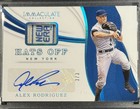 2019 Immaculate Collection Alex Rodriguez Hats Off “New Era Tag” Autograph /3