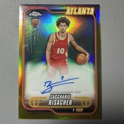 2024-25 Topps Chrome - Autographs Zaccharie Risacher #TCA