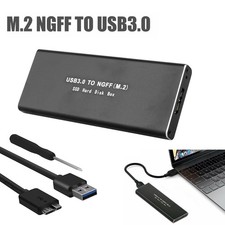 M.2 SSD Enclosure USB 3.0 Aluminum Case for 2230/2242/2260/2280 B Key with Tools