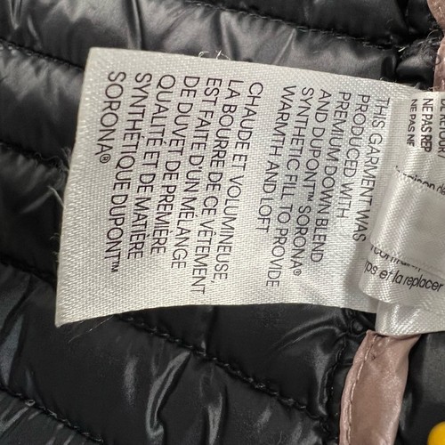 Calvin Klein Down Jacket size 0X Puffer Coat Hooded Quilted Full Zip Black - Picture 11 of 19