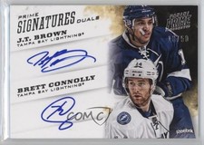 2012-13 Panini Prime Signatures Duals 13/50 JT Brown Brett Connolly #16 Auto 0af