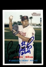 Signed Baseball Card Auto Carlos Silva 2006 Topps Heritage #115 Minnesota Twins