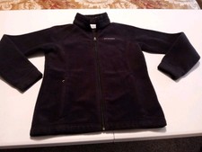 Columbia Black Fleece Jacket Girl Size L 14-16 