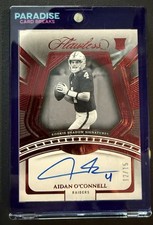 2023 Panini Flawless - Rookie Shadow Signatures Aidan O'Connell #RS-12 Ruby /15