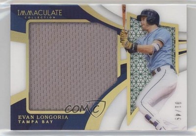 2018 Panini Immaculate Shadowbox Materials Jumbo 1/49 Evan Longoria #SBJ-EL s3g