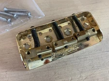 Wilkinson WTBS Short Telecaster Bridge Cutaway Compensated Brass Saddles Gold