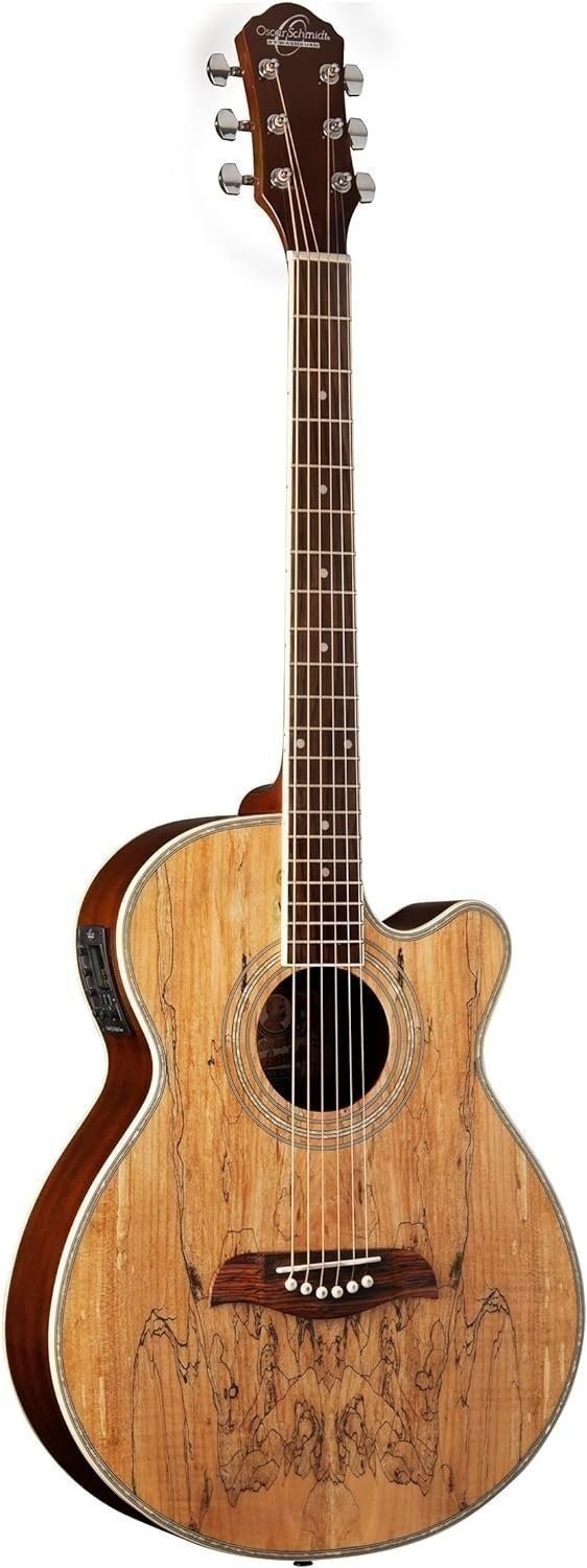 Oscar Schmidt 6 String Acoustic-Electric Guitar Right Spalted Maple 58390₽