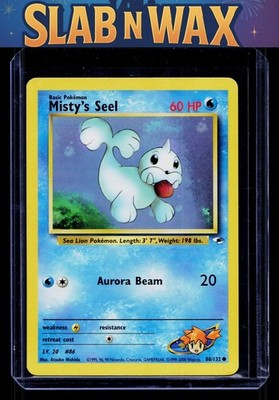 Pokemon tcg Gym Heroes Misty's Seel #88/132