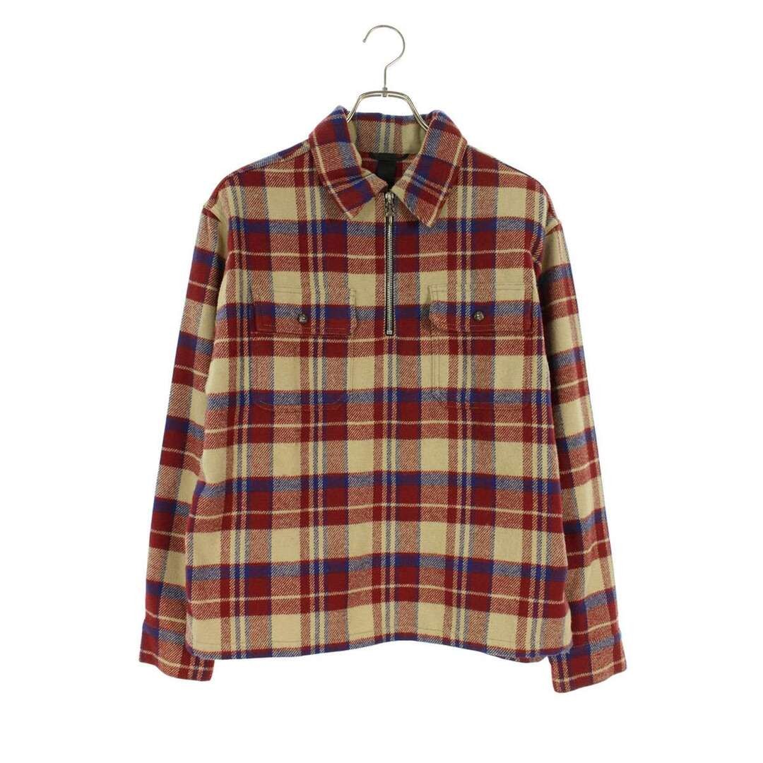 Chrome Hearts U UNDERDOG PLD Half-zip Pullover Check Long Sleeve Shirt Used 4135 thumbnail 2