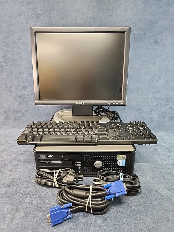 Dell Optiplex 745 PC Intel Pentium D CPU 3.4GHz 2GB RAM Floppy & DVD Drive u-6C - Image 2 of 4