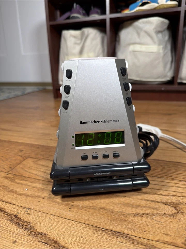 Hammacher Schlemmer Peaceful Wake Up lighted Alarm Clock Sound Machine Diffuser  - Image 2 of 4