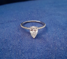 lab grown diamond ring 14k gold 1.28ct  - new...