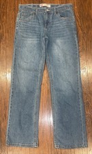 LEVIS 551Z Premium Authentic Straight Loose Fit Jean Blue Denim Boys 14 X 27X29