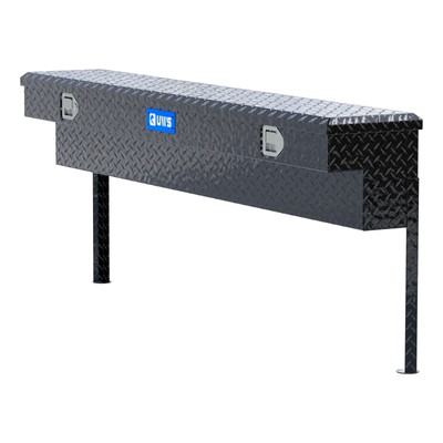 UWS Gloss Black Aluminum 72'' Truck Side Tool Box Toolbox Storage Cargo