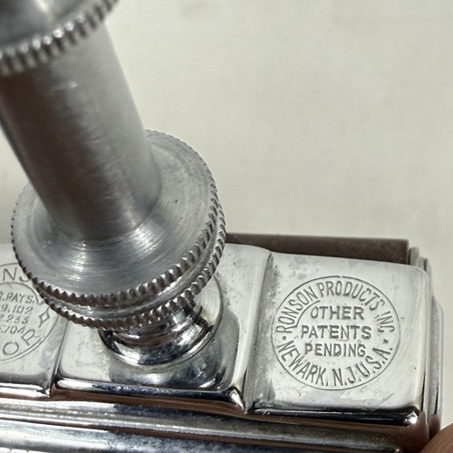 Vintage RONSON Safety Razor Shaves & Sharpens 1930’s USA - Picture 7 of 11