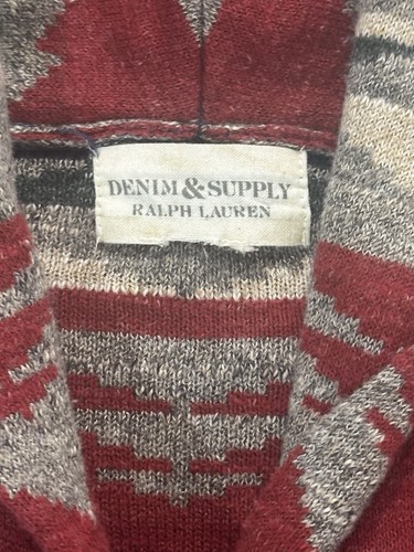 Cárdigan Ralph Lauren Denim & Supply Suroeste Estampado Azteca Suéter Bolsillos talla S - Imagen 6 de 8