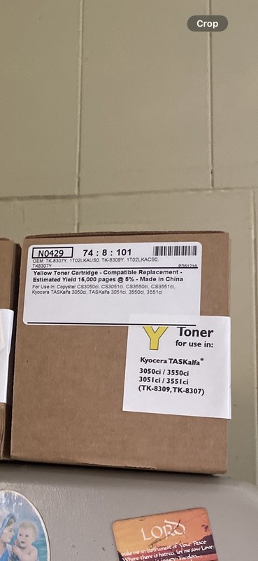 Kyocera TK-8307Y Yellow Toner Cartridge New In Box
