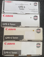 4 Genuine Factory Sealed Canon GPR-6 Black Toner Cartridges 6647A003 - OVERBOX