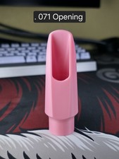 3D Printed Meyer 5M .071" Alto Saxophone Jazz Mouthpiece Pink