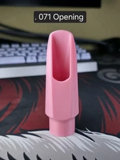 3D Printed Meyer 5M .071" Alto Saxophone Jazz Mouthpiece Pink