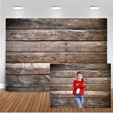 7x5ft Brown Wood Backdrop Photography Studio Home Decor Wall Background Rustic