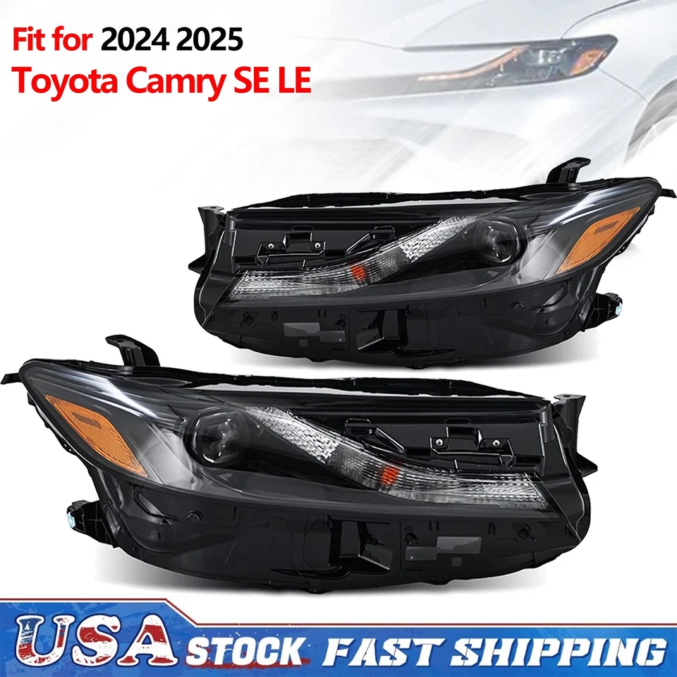 For 2025 Toyota Camry LE SE Projector LED Headlight Right Passenger/Left Driver - Image 3 of 4