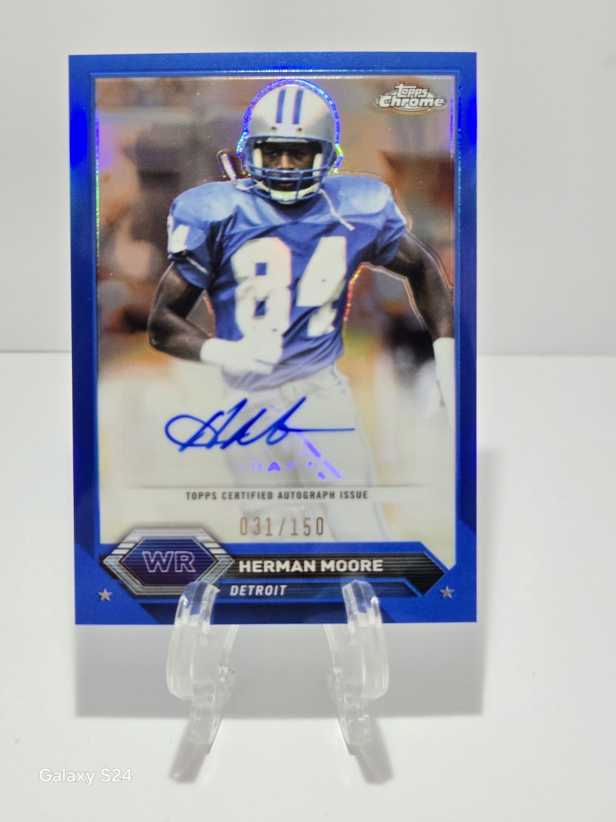 2023 Topps Composite - Topps Chrome Auto Blue Refractor Herman Moore /150