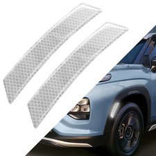 2PCS Reflective Trim Side Marker Stickers, Reflective Car Stickers, Side White