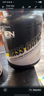 IFN Force Nutrition Mass Gainer High Protein Vanilla Powder for Muscle Gain
