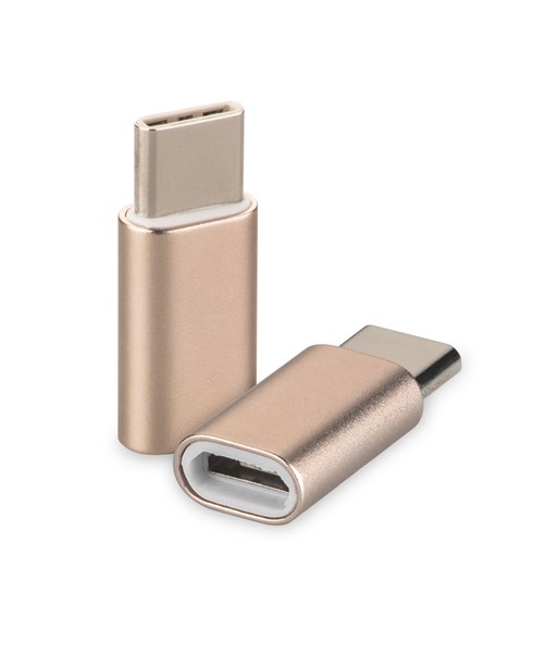 Usb 3.1 Typ-C Auf Micro Usb Adapter Gold FüR Lg V30S Thinq / V30S+ Thinq Type-C-image
