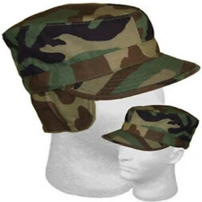 Military Issued Woodland Cold Weather Patrol Cap-NEW