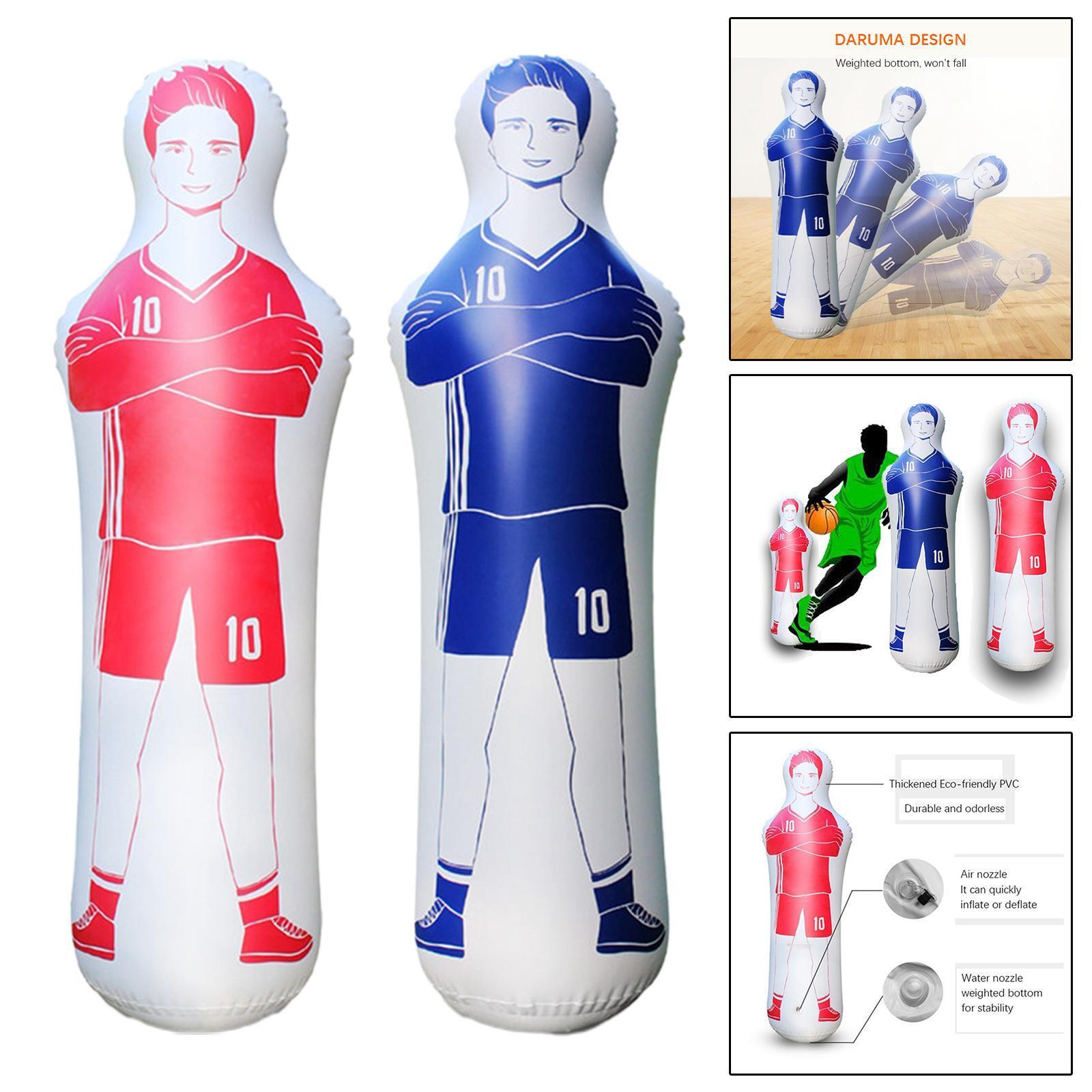 Guoyoocc Aufblasbarer Fußball-Dummy - 160/175/205cm, Für Training & Boxtraining
