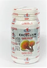 1 Bottle Gano Excel Excellium 90 Capsules Ganoderma Lucidum Lingzhi Reishi USA