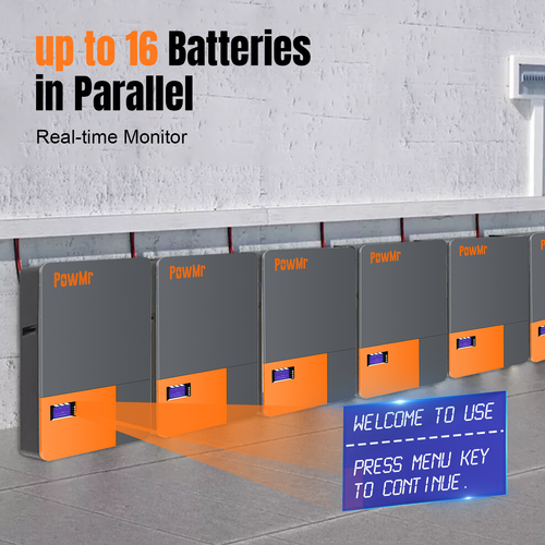 Powmr 10Kwh lithium batterie 51.2v 200ah Speicher Pv Solar Lifepo4 BMS - Bild 7 von 16