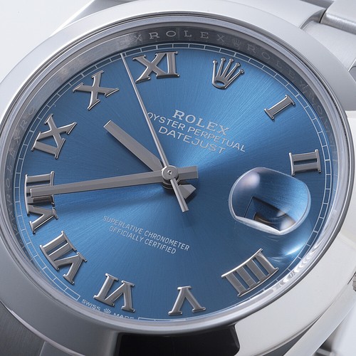 Rolex Datejust 41 126300 azul romano 3 filas ostra pulsera número aleatorio s... - Imagen 7 de 12