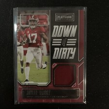 2021 Panini Chronicles Draft Playbook Down And Dirty Jersey #JW Jaylen Waddle RC