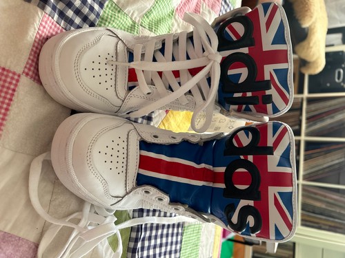 Size 4 - Jeremy Scott x adidas Instinct High Union Jack for sale