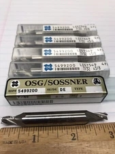 2 pcs.  7/32 COBALT 4 FLUTE DE STUB NCC END MILL. OSG (loc K19)