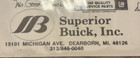 Vintage Buick Dealership Dearborn Michigan advertising Service Postcard — photo 2